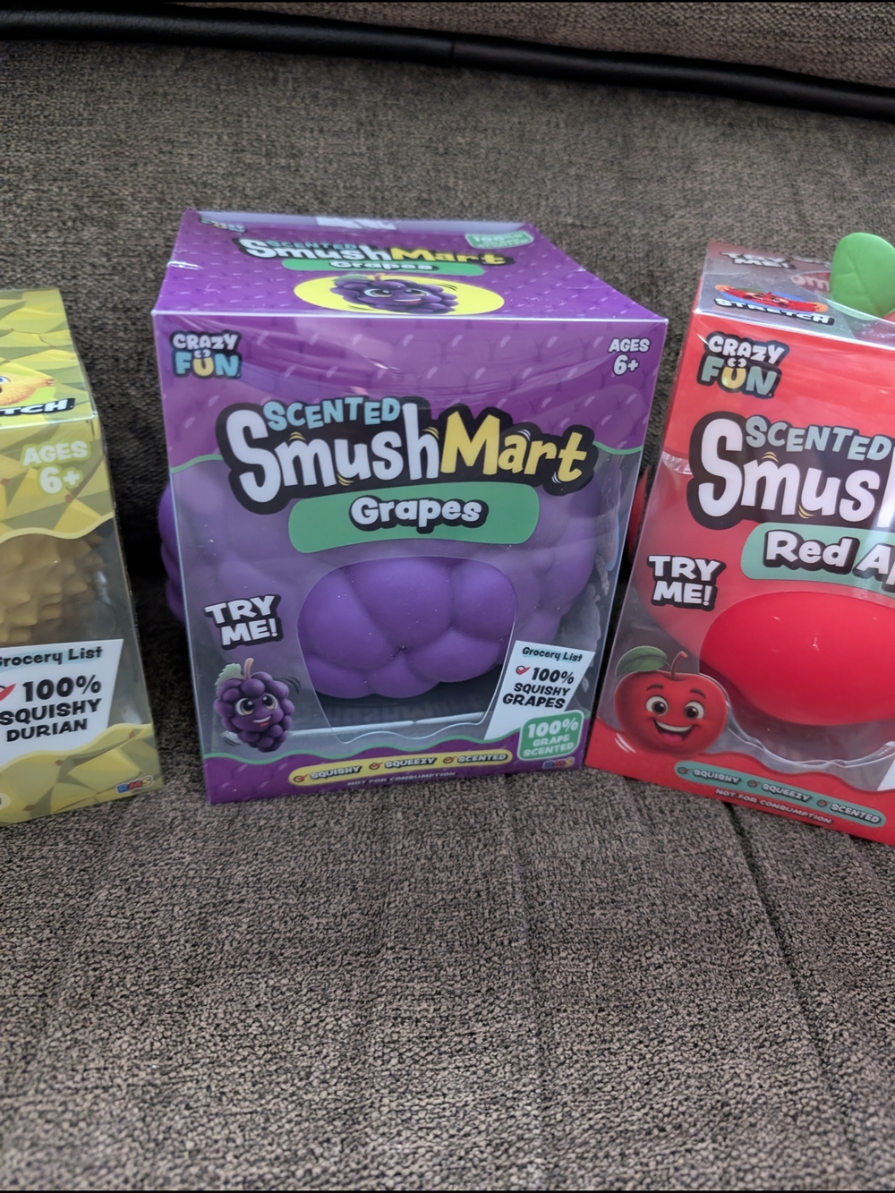 Scented Red Apple, Grape And Durian Squishies - Picture 3 of 3
